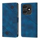 For Tecno Spark Go 2024 / Spark 20C Skin Feel Embossed Leather Phone Case(Blue) - 2