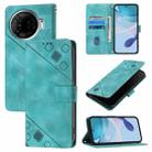 For Tecno Camon 30 Pro 5G Skin Feel Embossed Leather Phone Case(Green) - 1