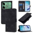 For Tecno Pova 6 Skin Feel Embossed Leather Phone Case(Black) - 1