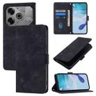 For Tecno Pova 6 Neo Skin Feel Embossed Leather Phone Case(Black) - 1