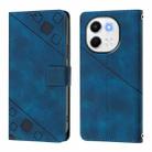 For Tecno Spark 30 5G / Pova 6 Neo 5G Skin Feel Embossed Leather Phone Case(Blue) - 3