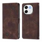 For Tecno Spark 30 5G / Pova 6 Neo 5G Skin Feel Embossed Leather Phone Case(Brown) - 3