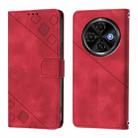 For Tecno Spark 30C 5G / Pop 9 5G Skin Feel Embossed Leather Phone Case(Red) - 2