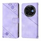 For Tecno Spark 30C 5G / Pop 9 5G Skin Feel Embossed Leather Phone Case(Light Purple) - 2