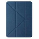 For iPad Pro 13 2024 Mutural Multi-fold Smart Leather Tablet Case(Blue) - 1