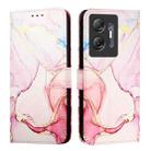 For Infinix Hot 30 5G PT003 Marble Pattern Flip Leather Phone Case(Rose Gold) - 2