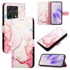 For Infinix Note 30 Pro / Note 30 5G PT003 Marble Pattern Flip Leather Phone Case(Rose Gold) - 1
