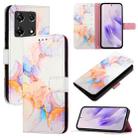 For Infinix Note 30 Pro / Note 30 5G PT003 Marble Pattern Flip Leather Phone Case(Galaxy Marble White) - 1