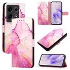 For Infinix Note 30 VIP PT003 Marble Pattern Flip Leather Phone Case(Pink Purple Gold) - 1