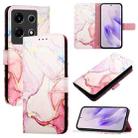 For Infinix Note 30 VIP PT003 Marble Pattern Flip Leather Phone Case(Rose Gold) - 1