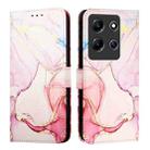 For Infinix Note 30i PT003 Marble Pattern Flip Leather Phone Case(Rose Gold) - 2