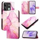 For Infinix Smart 7 HD / 7 India / 7 Plus PT003 Marble Pattern Flip Leather Phone Case(Pink Purple Gold) - 1