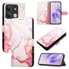 For Infinix Smart 7 HD / 7 India / 7 Plus PT003 Marble Pattern Flip Leather Phone Case(Rose Gold) - 1