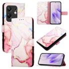 For Infinix Zero 30 4G PT003 Marble Pattern Flip Leather Phone Case(Rose Gold) - 1