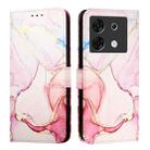 For Infinix Zero 30 5G PT003 Marble Pattern Flip Leather Phone Case(Rose Gold) - 2