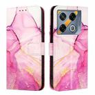 For Infinix GT 20 Pro X6871 PT003 Marble Pattern Flip Leather Phone Case(Pink Purple Gold) - 2