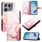 For Infinix GT 20 Pro X6871 PT003 Marble Pattern Flip Leather Phone Case(Rose Gold) - 1