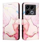 For Infinix Note 40 5G PT003 Marble Pattern Flip Leather Phone Case(Rose Gold) - 2