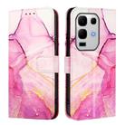For Infinix Note 50s PT003 Marble Pattern Flip Leather Phone Case(Pink Purple Gold) - 2