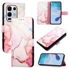 For Infinix Note 50s PT003 Marble Pattern Flip Leather Phone Case(Rose Gold) - 1