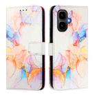 For Infinix Smart 10 / Tecno Pop 10 PT003 Marble Pattern Flip Leather Phone Case(Galaxy Marble White) - 2