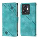 For Infinix Hot 30 5G Skin Feel Embossed Leather Phone Case(Green) - 2