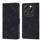 For Infinix Hot 40 / Hot 40 Pro Skin Feel Embossed Leather Phone Case(Black) - 2