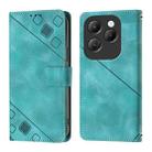 For Infinix Hot 40 / Hot 40 Pro Skin Feel Embossed Leather Phone Case(Green) - 2