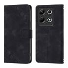 For Infinix Note 30 4G X6833B Skin Feel Embossed Leather Phone Case(Black) - 2
