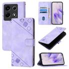 For Infinix Note 30 VIP Skin Feel Embossed Leather Phone Case(Light Purple) - 1