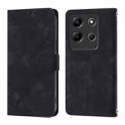 For Infinix Note 30i Skin Feel Embossed Leather Phone Case(Black) - 2