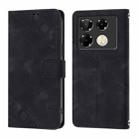 For Infinix Note 40 Pro 4G Skin Feel Embossed Leather Phone Case(Black) - 2