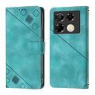 For Infinix Note 40 Pro 4G Skin Feel Embossed Leather Phone Case(Green) - 2