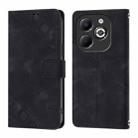 For Infinix Smart 8 Plus / Smart 8 Pro Skin Feel Embossed Leather Phone Case(Black) - 2