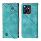 For Infinix Zero 20 Skin Feel Embossed Leather Phone Case(Green) - 2