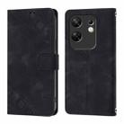 For Infinix Zero 30 4G Skin Feel Embossed Leather Phone Case(Black) - 2