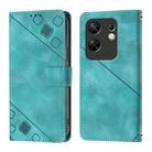 For Infinix Zero 30 4G Skin Feel Embossed Leather Phone Case(Green) - 2