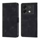 For Infinix Zero 30 5G Skin Feel Embossed Leather Phone Case(Black) - 2