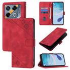 For Infinix GT 20 Pro X6871 Skin Feel Embossed Leather Phone Case(Red) - 1
