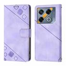 For Infinix GT 20 Pro X6871 Skin Feel Embossed Leather Phone Case(Light Purple) - 2