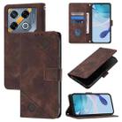 For Infinix GT 20 Pro X6871 Skin Feel Embossed Leather Phone Case(Brown) - 1
