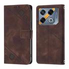 For Infinix GT 20 Pro X6871 Skin Feel Embossed Leather Phone Case(Brown) - 2