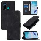 For Infinix Hot 9 / Hot 9 Pro Skin Feel Embossed Leather Phone Case(Black) - 1