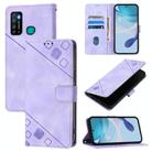 For Infinix Hot 9 / Hot 9 Pro Skin Feel Embossed Leather Phone Case(Light Purple) - 1