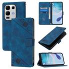 For Infinix Note 50s Skin Feel Embossed Leather Phone Case(Blue) - 1