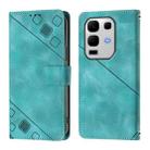 For Infinix Note 50s Skin Feel Embossed Leather Phone Case(Green) - 2