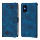 For Infinix GT 30 Pro Skin Feel Embossed Leather Phone Case(Blue) - 2