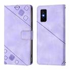 For Infinix GT 30 Pro Skin Feel Embossed Leather Phone Case(Light Purple) - 2