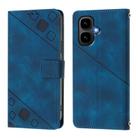 For Infinix Smart 10 4G / Tecno Pop 10 Skin Feel Embossed Leather Phone Case(Blue) - 2