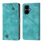 For Infinix Smart 10 4G / Tecno Pop 10 Skin Feel Embossed Leather Phone Case(Green) - 2